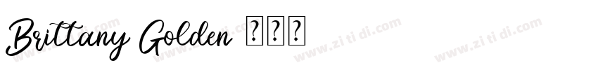 Brittany Golden字体转换